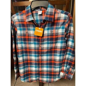 Gymboree boys flannel plaid shirt